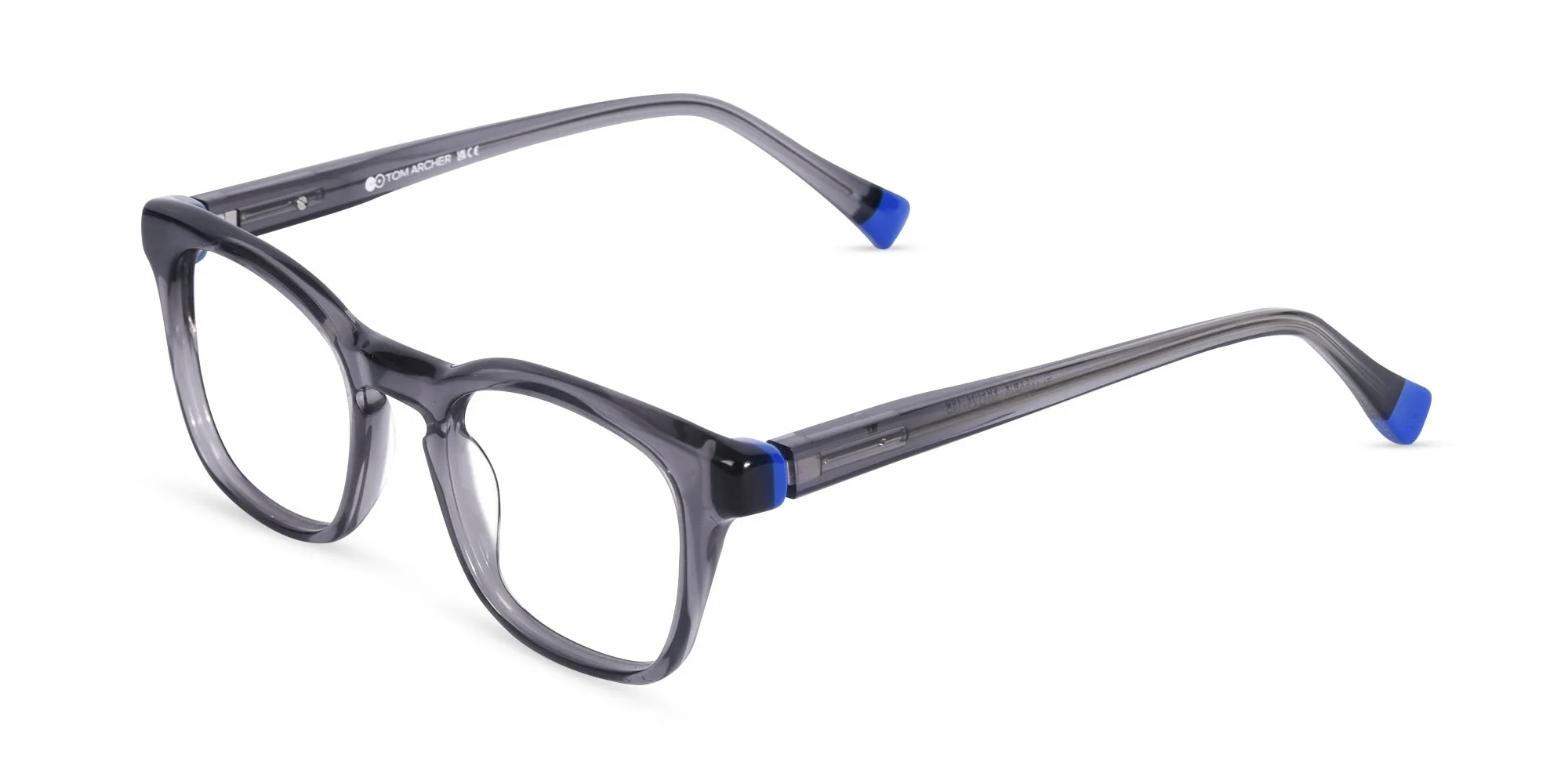 Charcoal Grey Square Glasses-3