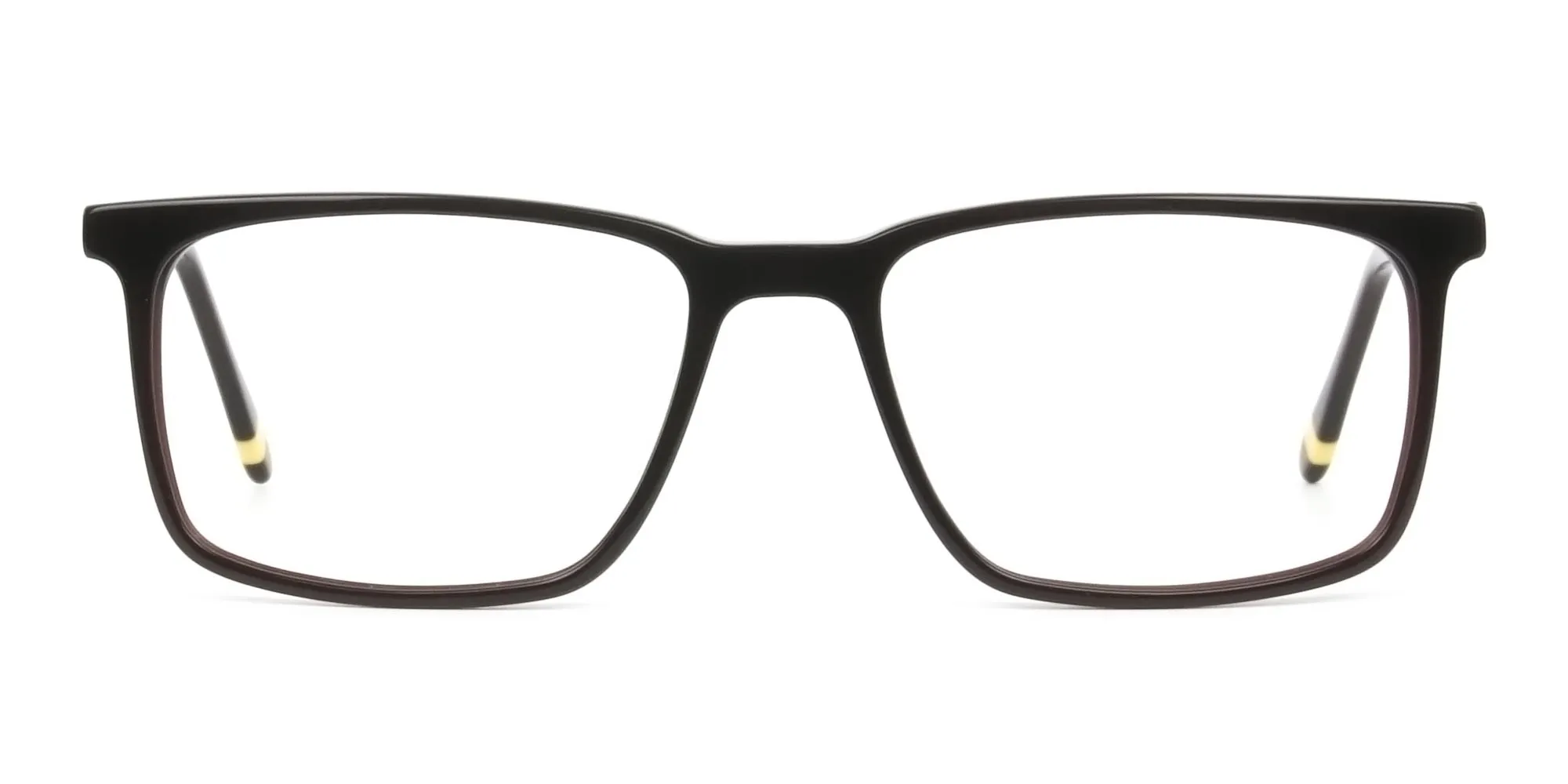 Designer Dark Brown Glasses Rectangular - 2 Designer Dark Brown Glasses Rectangular - 2