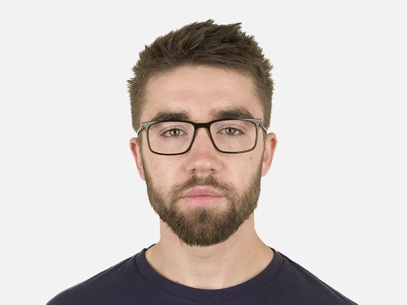 Designer Dark Brown Glasses Rectangular - 2