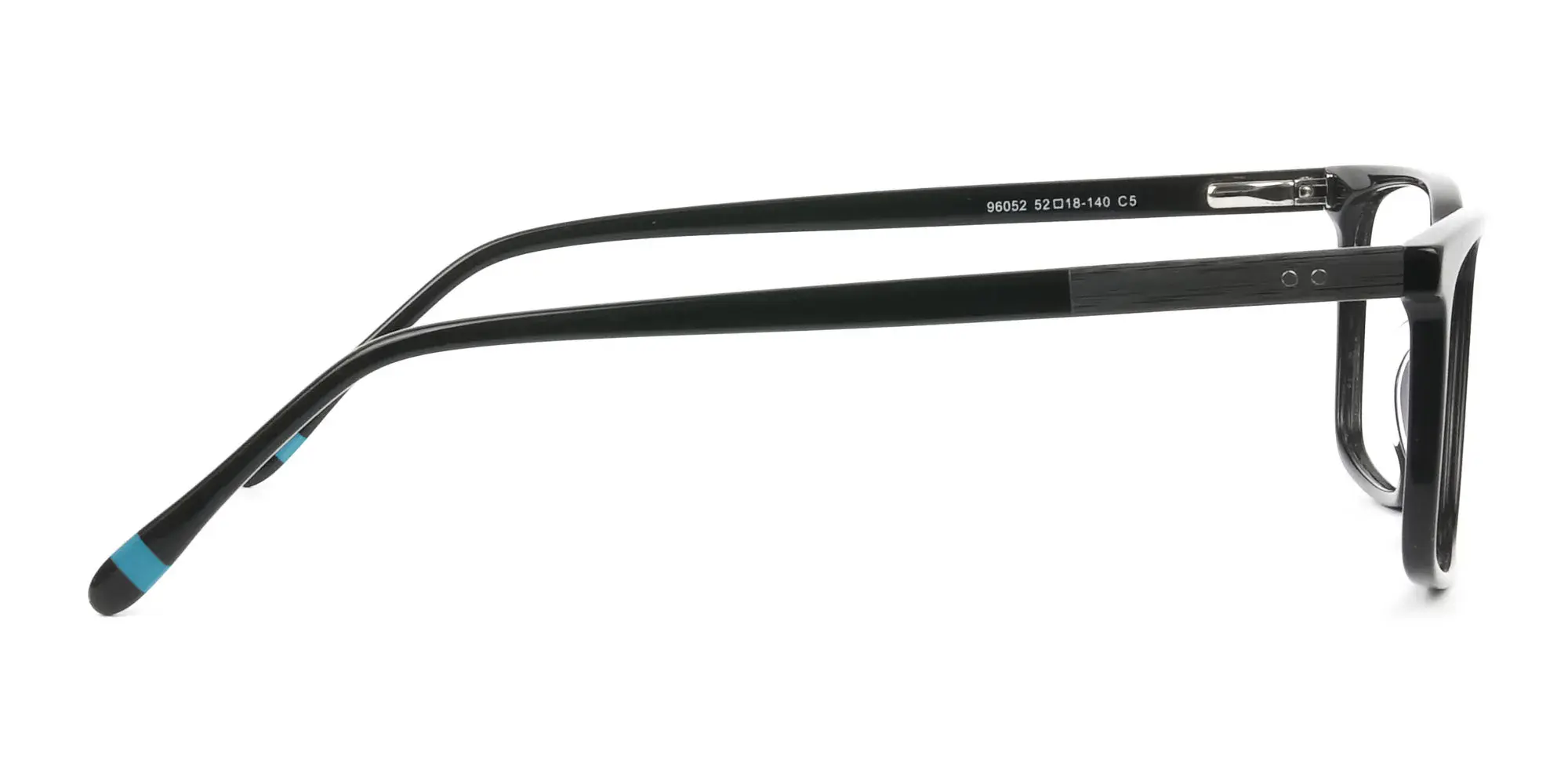 Designer Matte Grey Glasses Rectangular - 4