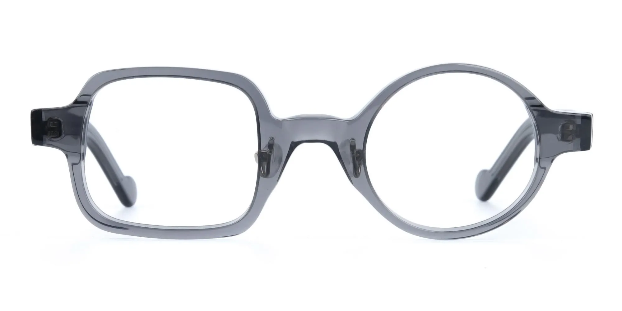 Asymmetric Circle and Square Eyeglasses-2