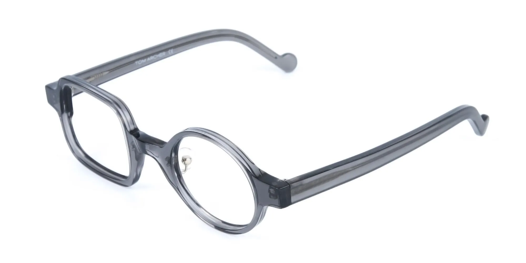 Asymmetric Circle and Square Eyeglasses-2