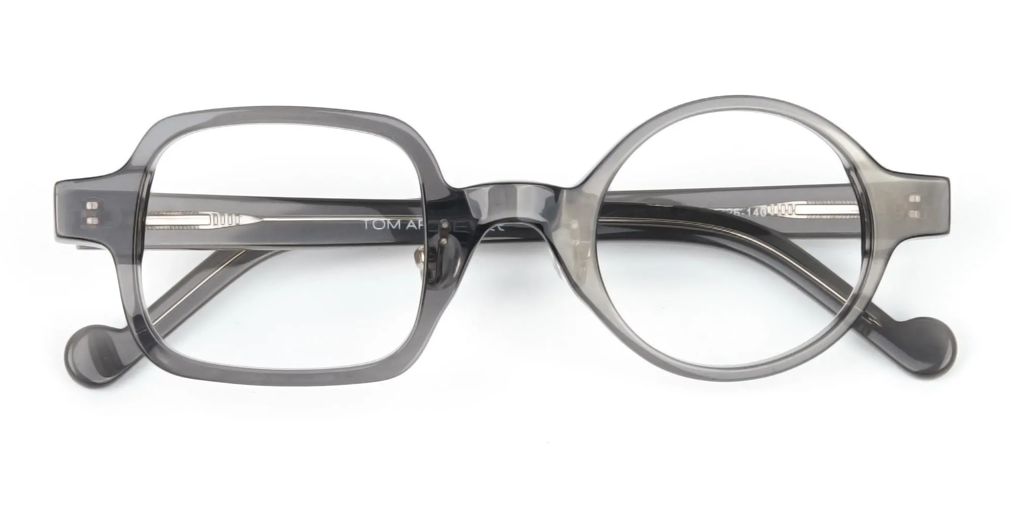 Asymmetric Circle and Square Eyeglasses-2