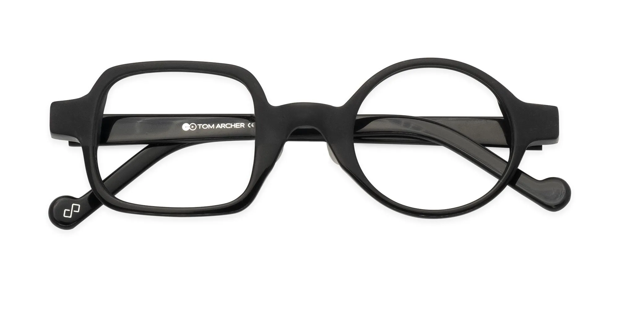 Glasses One Round One Square-2