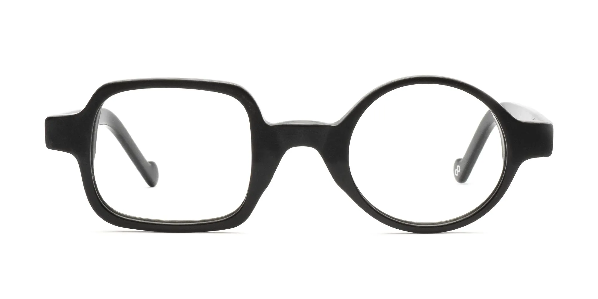 Glasses One Round One Square-2