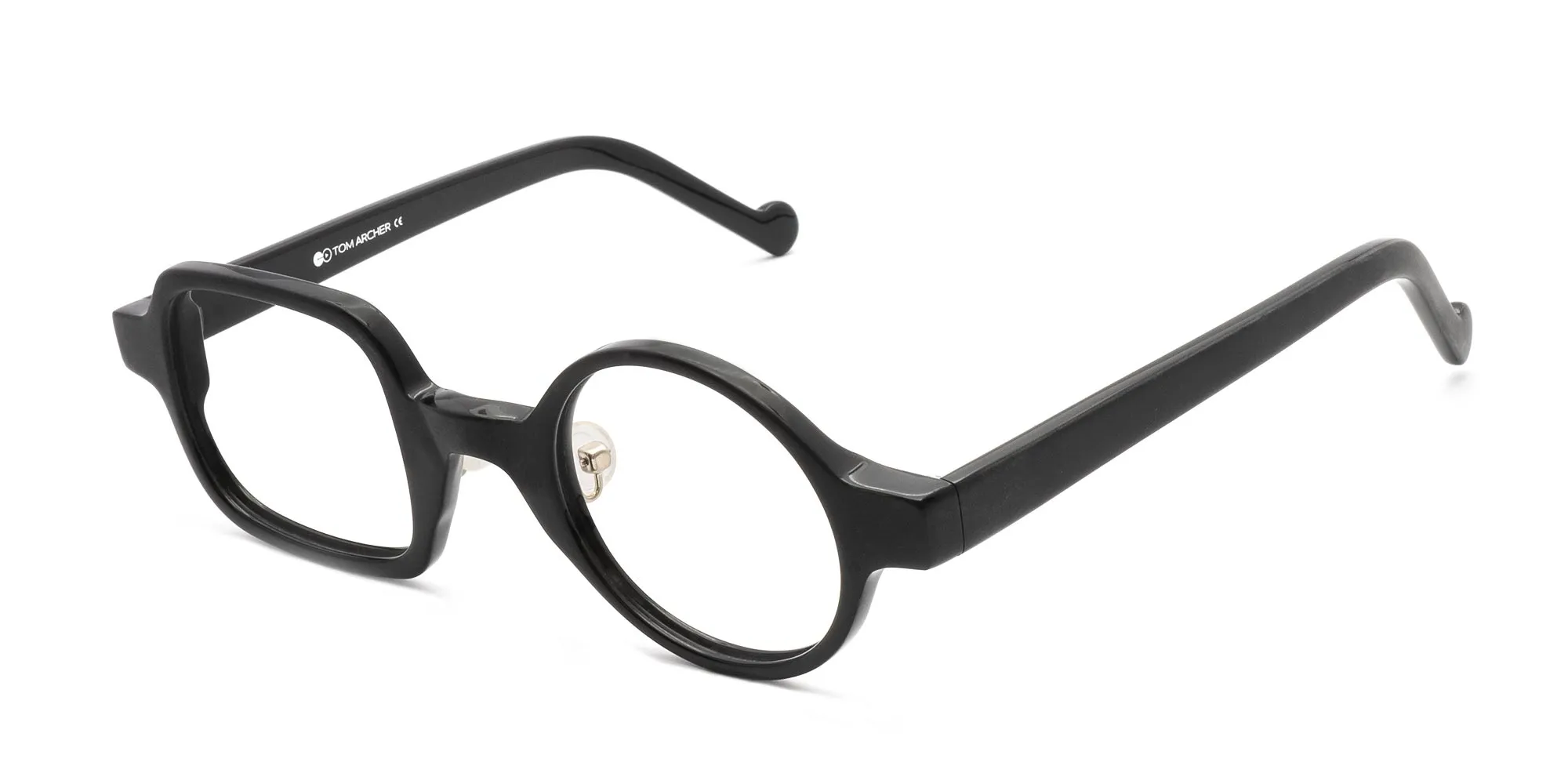 Glasses One Round One Square-2