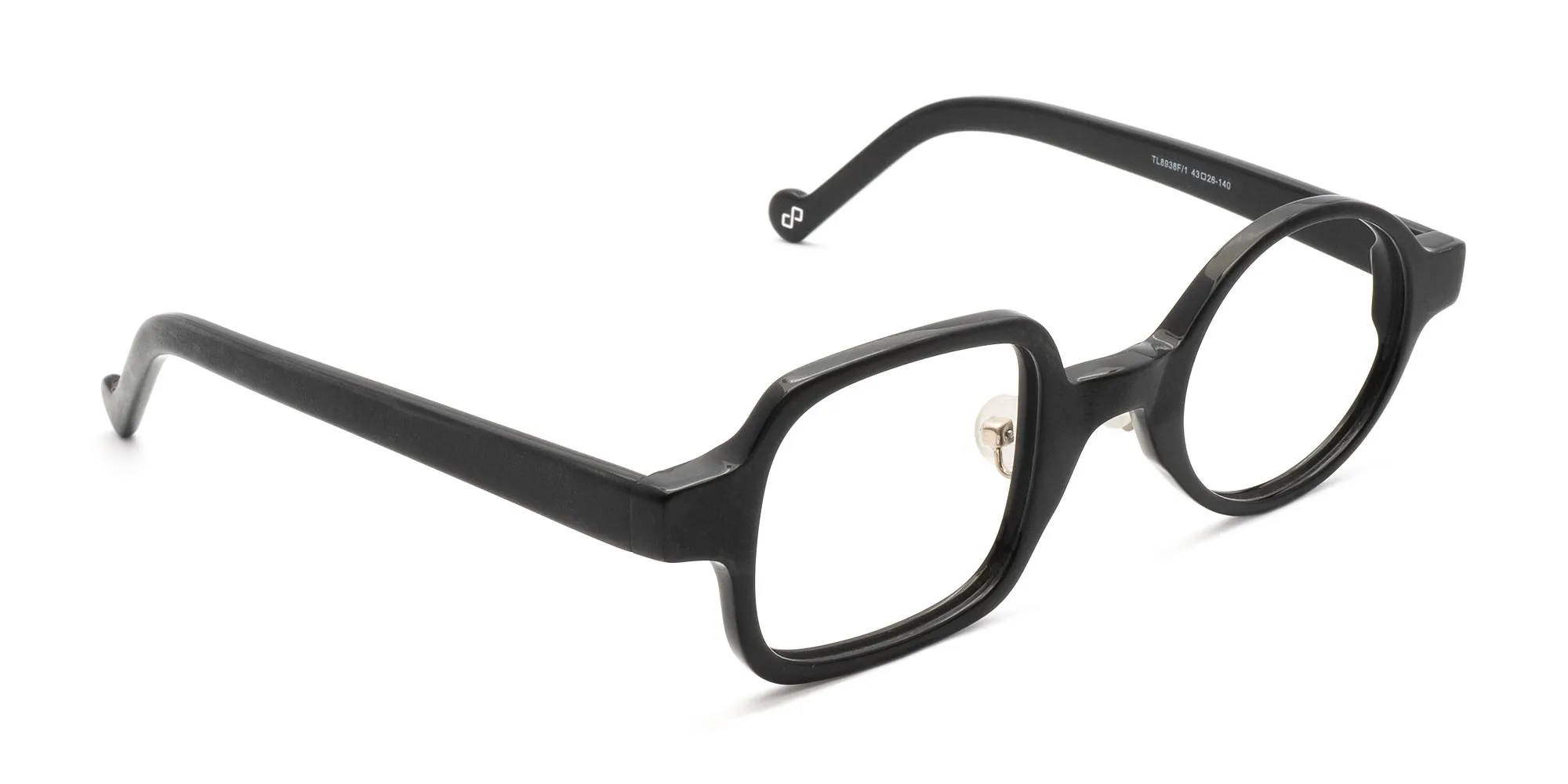 Glasses One Round One Square-2