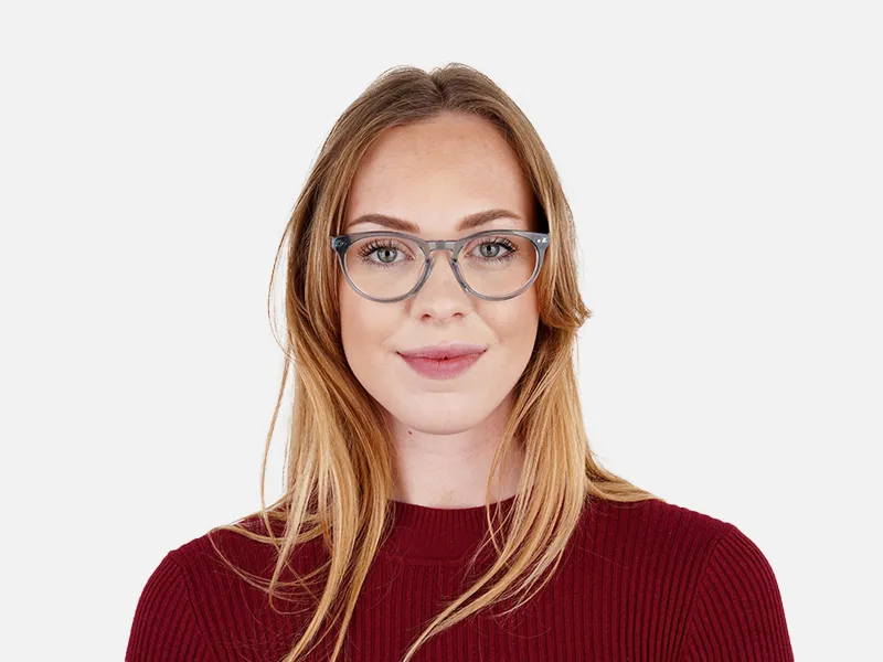 transparent blue round full rim glasses frames-2