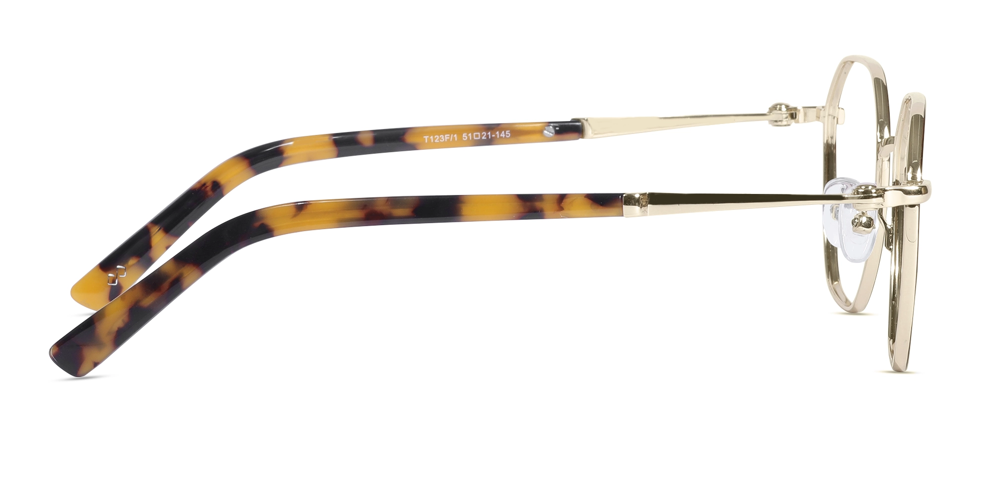Brown & Gold Titanium Eyeglasses-4
