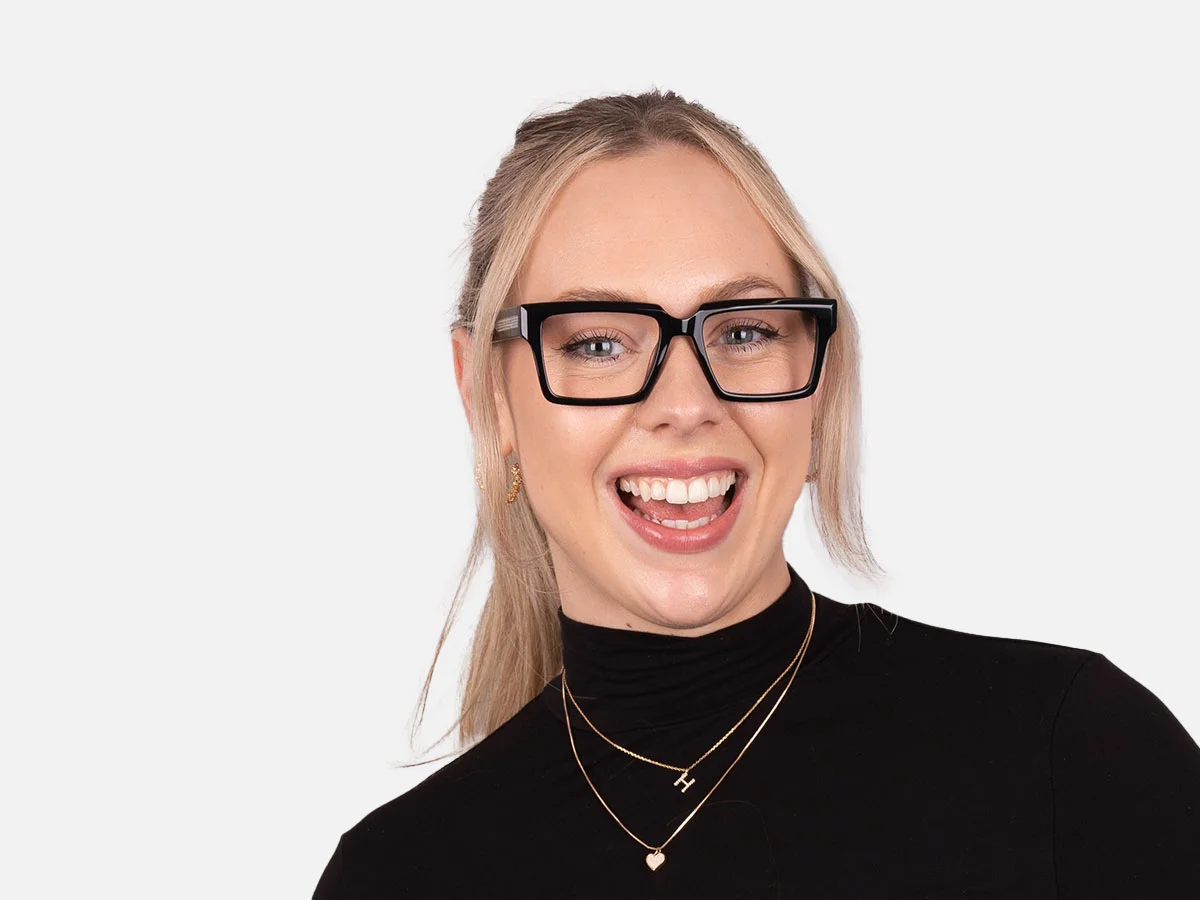 Black Square Prescription Glasses-51