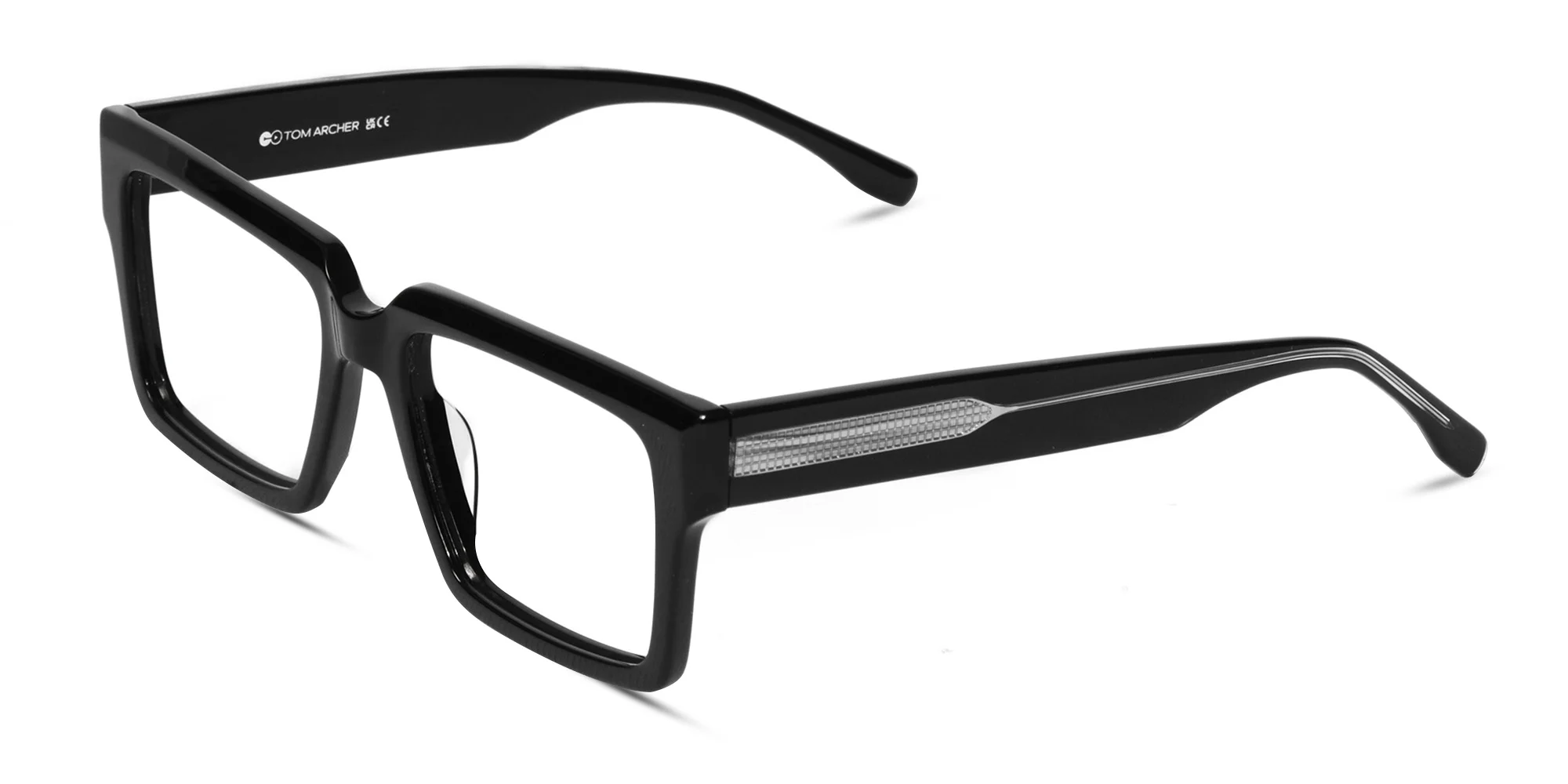 Black Square Prescription Glasses-3