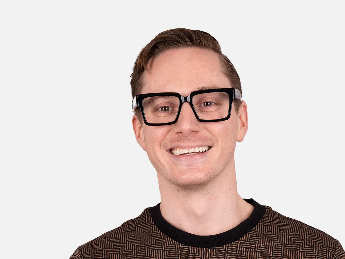 Black Square Prescription Glasses-41