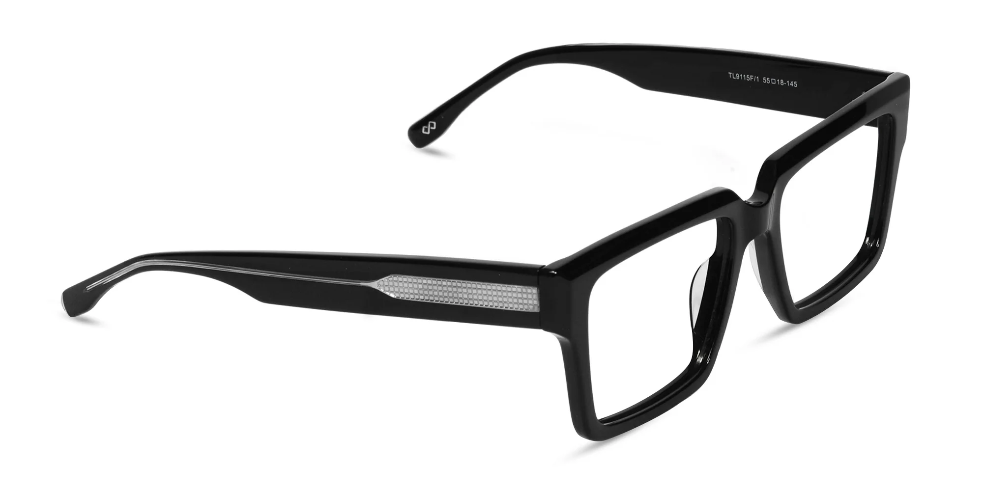 Black Square Prescription Glasses-2