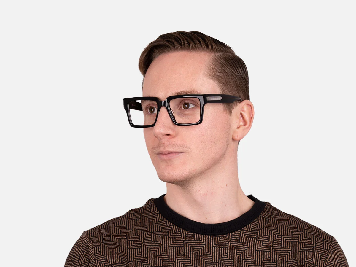 Black Square Prescription Glasses-42