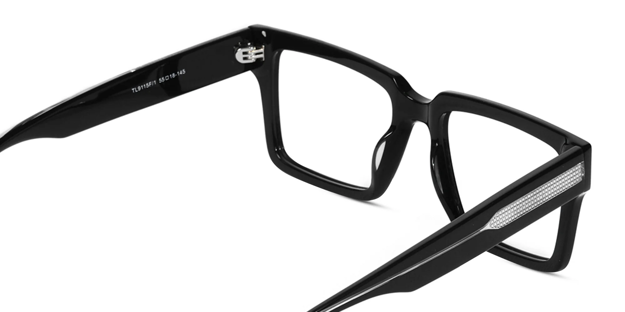 Black Square Prescription Glasses-5