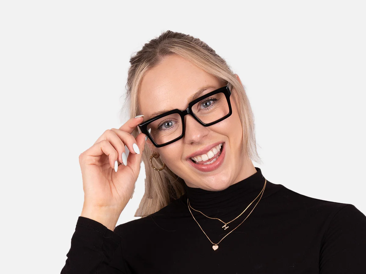 Black Square Prescription Glasses-52