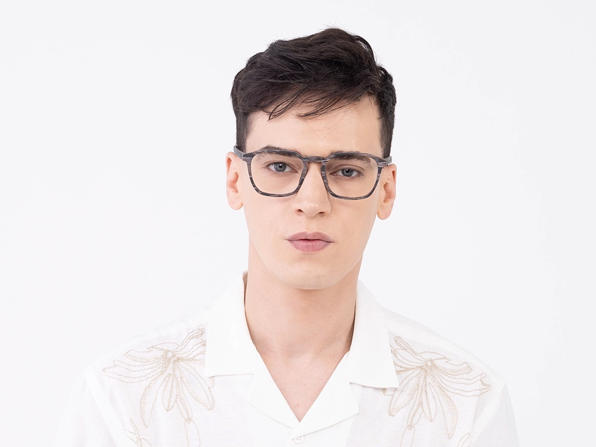 Slate Grey Pine Wooden Frame Glasses 41