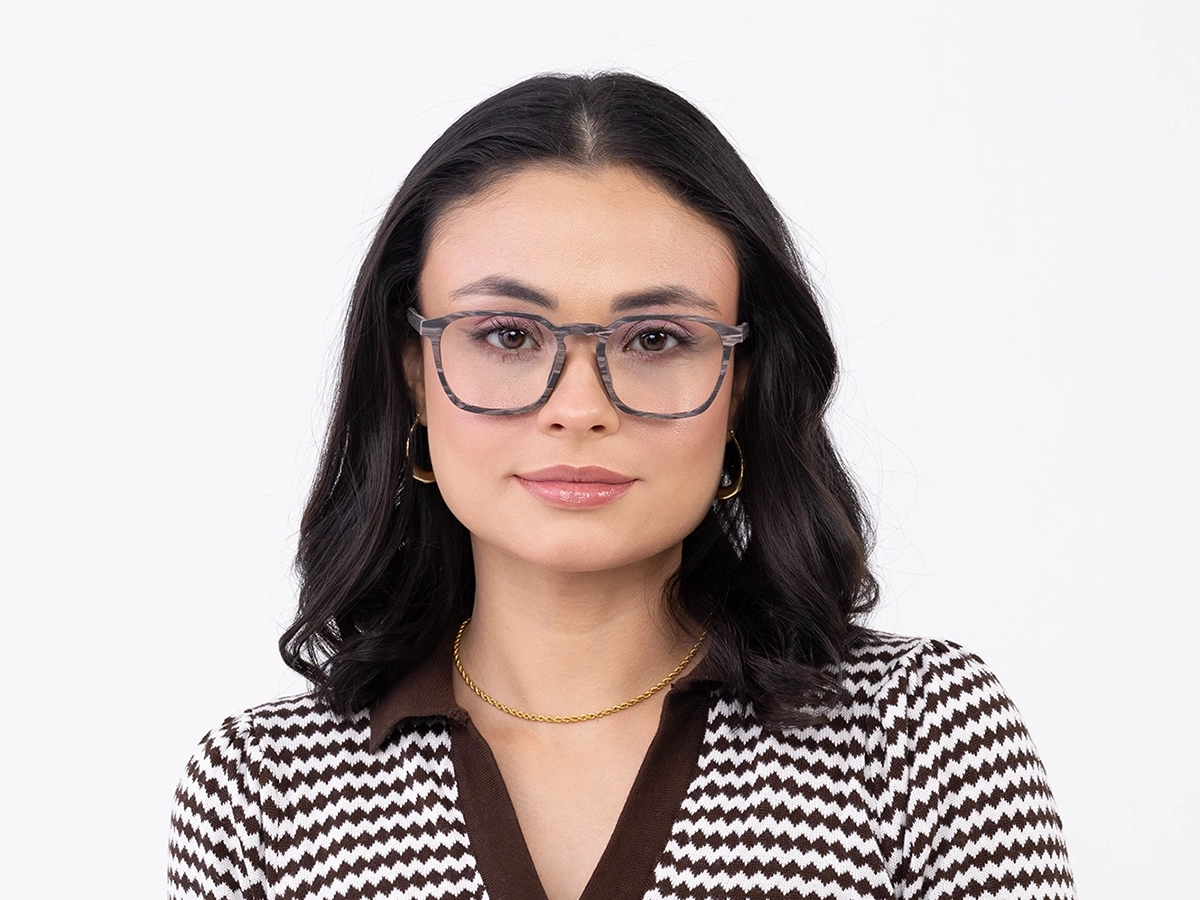 Slate Grey Pine Wooden Frame Glasses 51