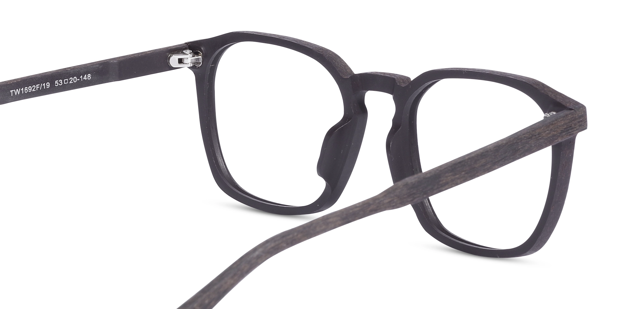 Ebony Wooden Square Glasses 5