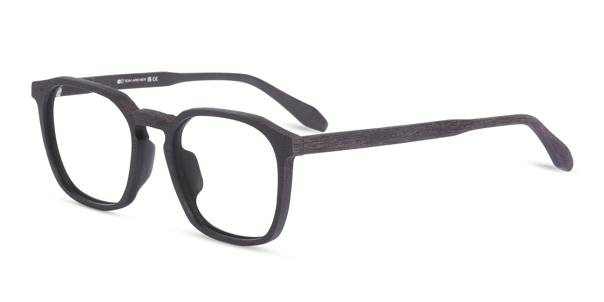 Ebony Wooden Square Glasses 3