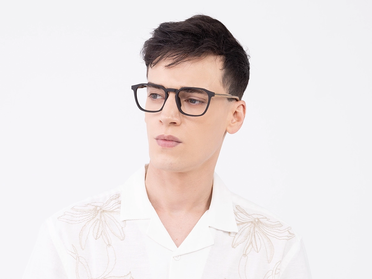 Wenge Teak Wooden Frame Eyeglasses 43
