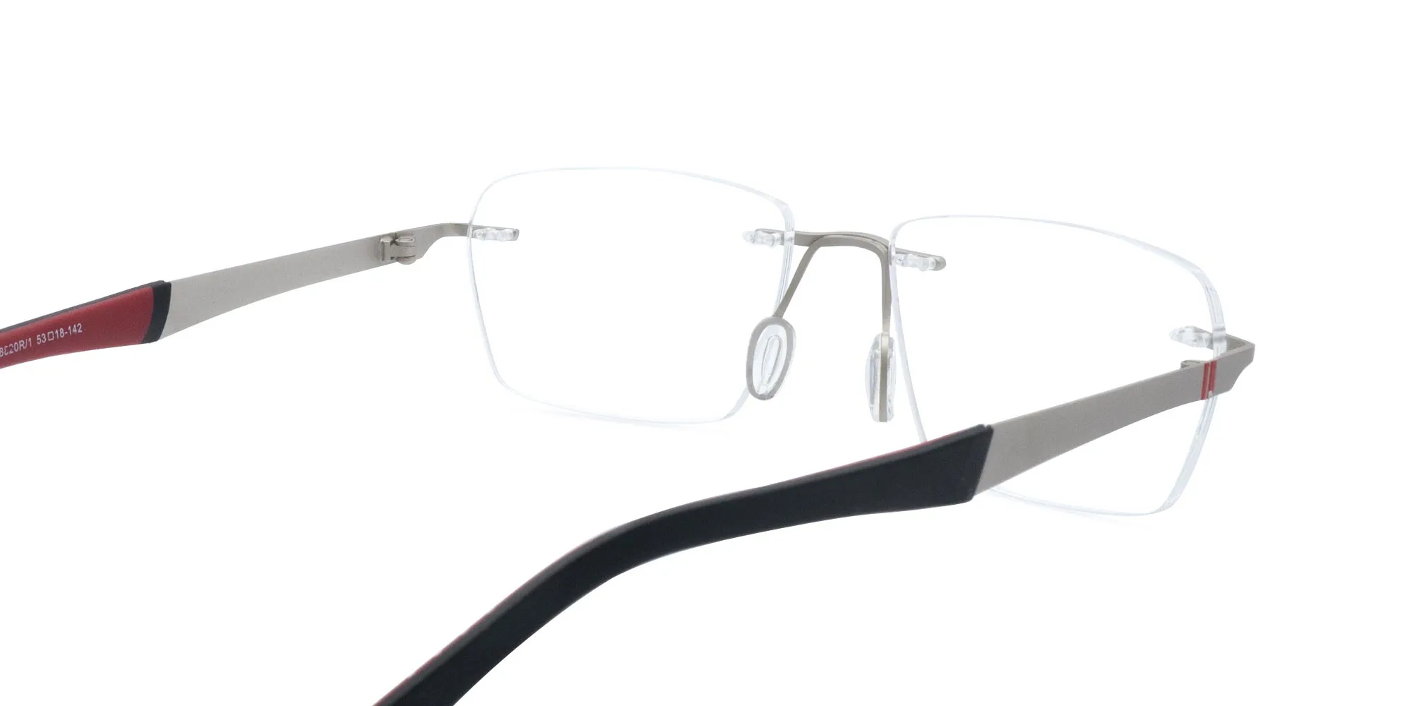 Rectangle Rimless Eyeglasses For Men & Women-2