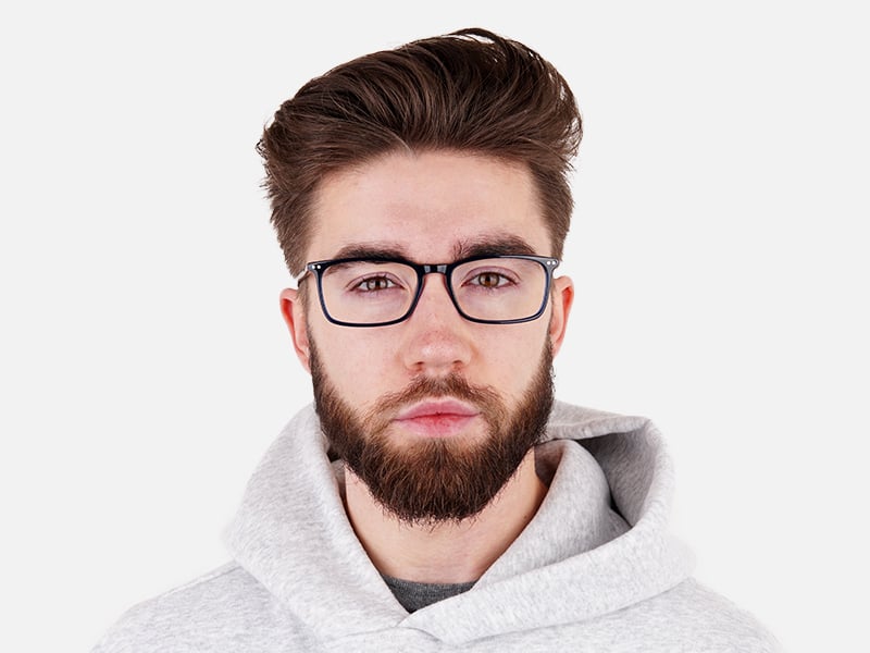 blue glasses in rectangular shape frames-11