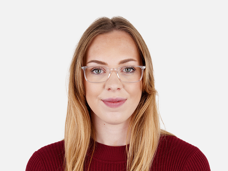 transparent glasses frames rectangular shape frames -18