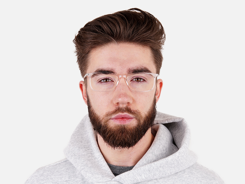 transparent glasses frames rectangular shape frames -11