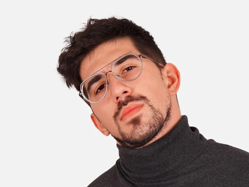 Double Bridge & Gunmetal Glasses-2