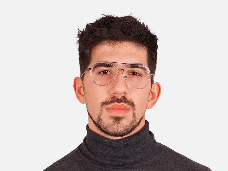 Double Bridge & Gunmetal Glasses-2