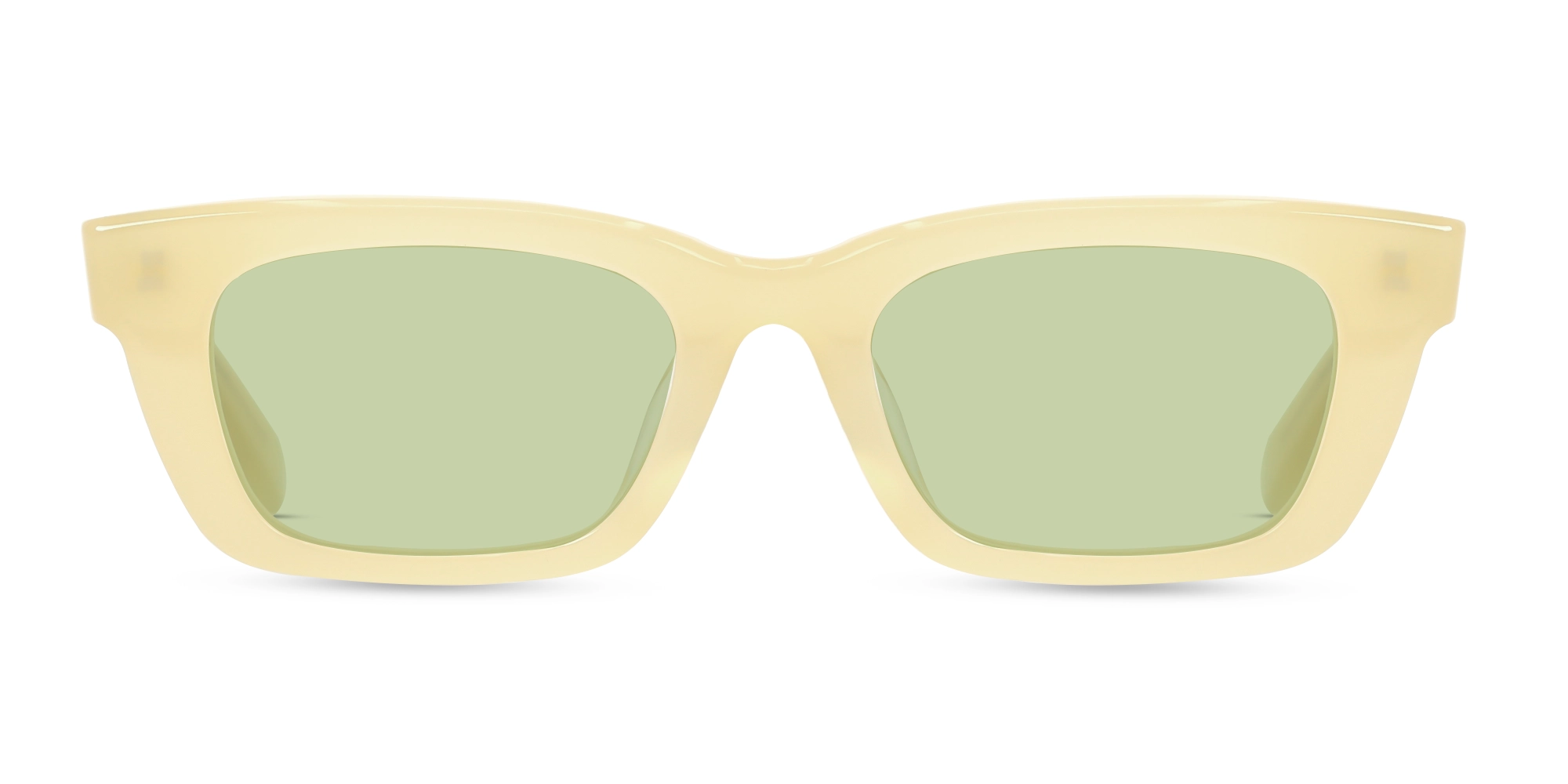 Rich Cream Acetate Full-Rim Rectangle Sunglasses-1 Rich Cream Acetate Full-Rim Rectangle Sunglasses-1