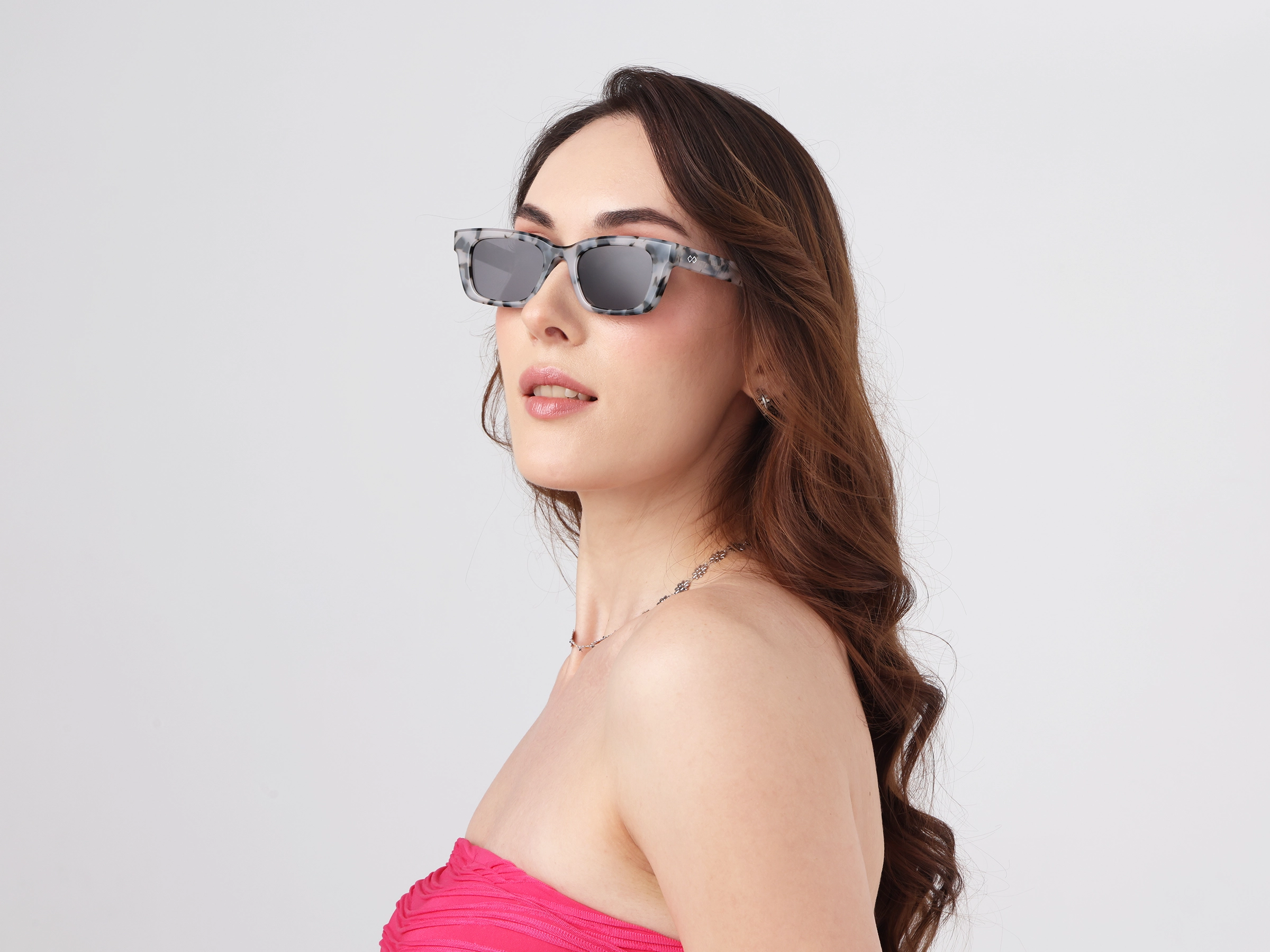 Grey Tortoise Acetate Full-Rim Rectangle Sunglasses-13