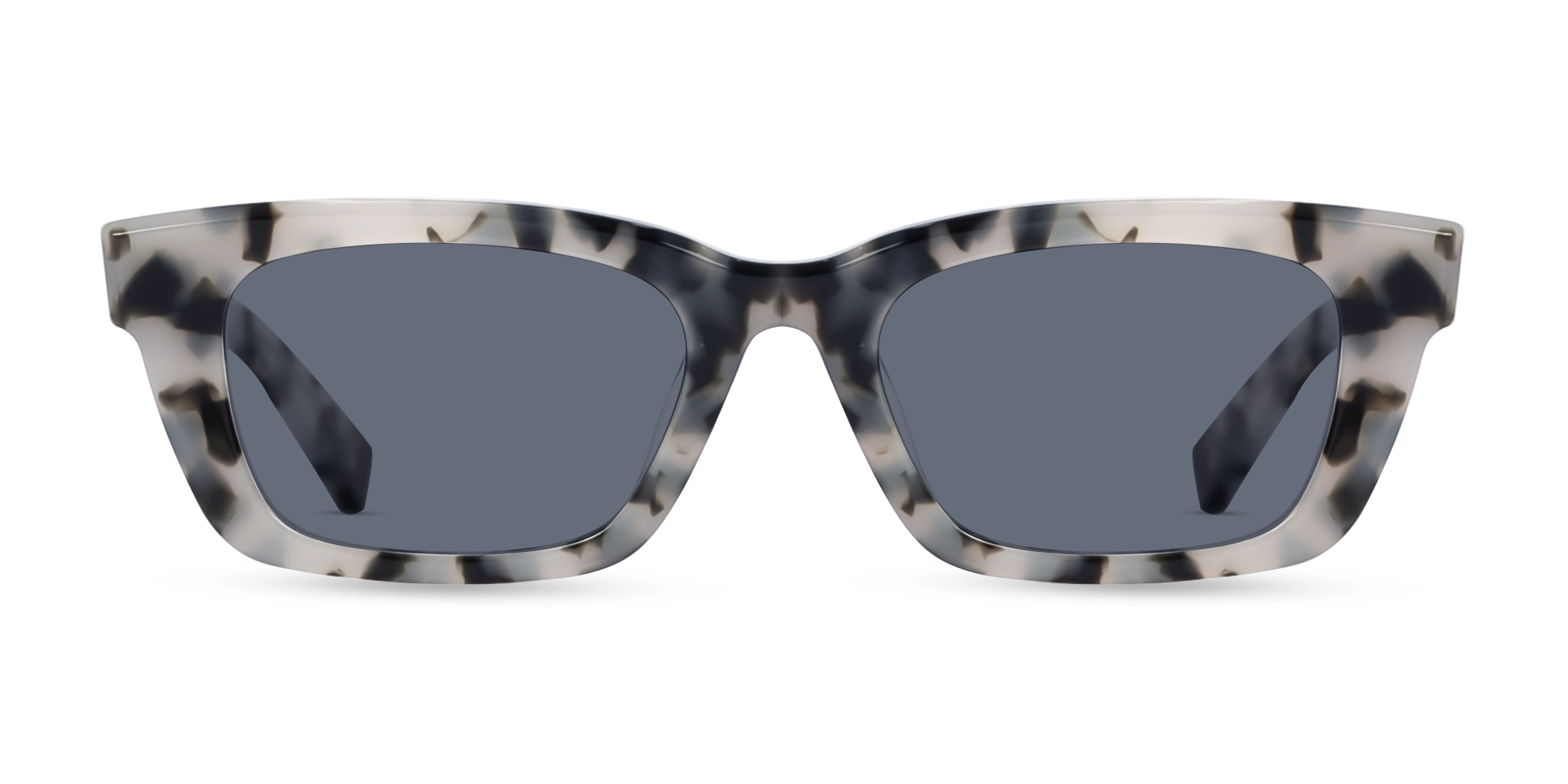 Grey Tortoise Acetate Full-Rim Rectangle Sunglasses-1 Grey Tortoise Acetate Full-Rim Rectangle Sunglasses-1
