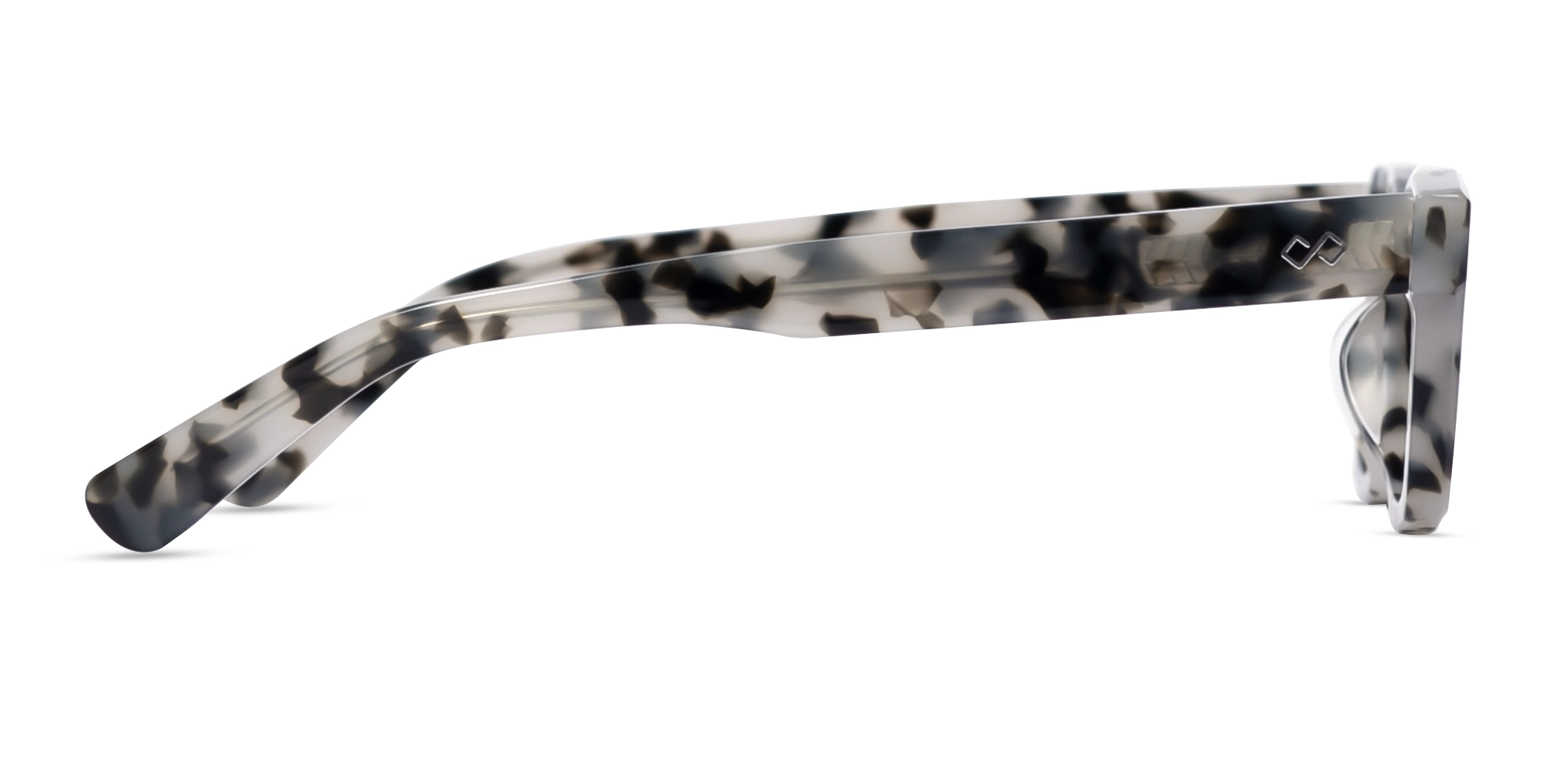 Grey Tortoise Acetate Full-Rim Rectangle Sunglasses-4
