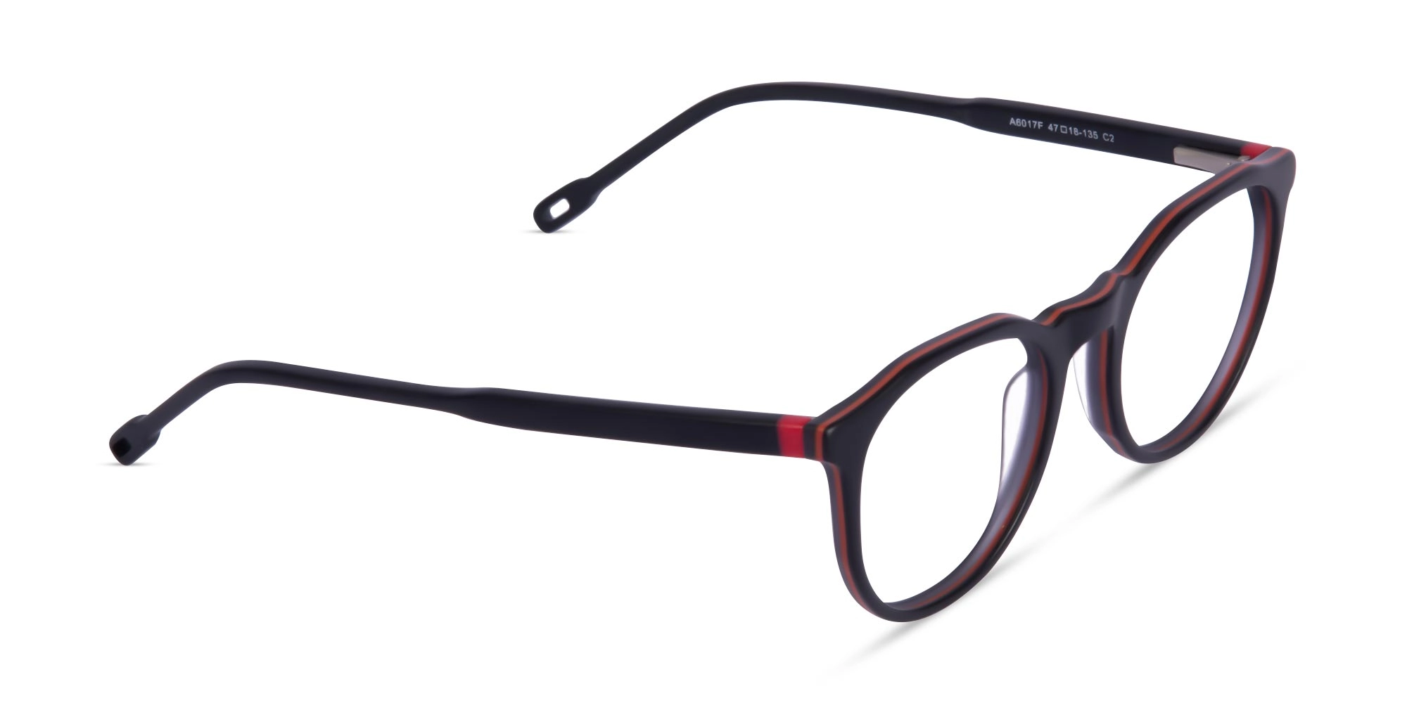 Matte Black Round Glasses-2