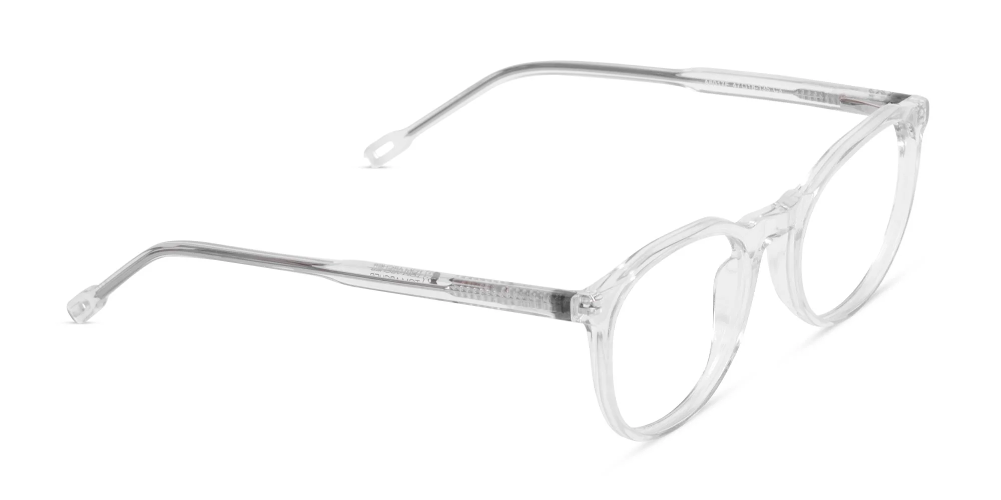 Crystal Clear Round Acetae Spectacles-2
