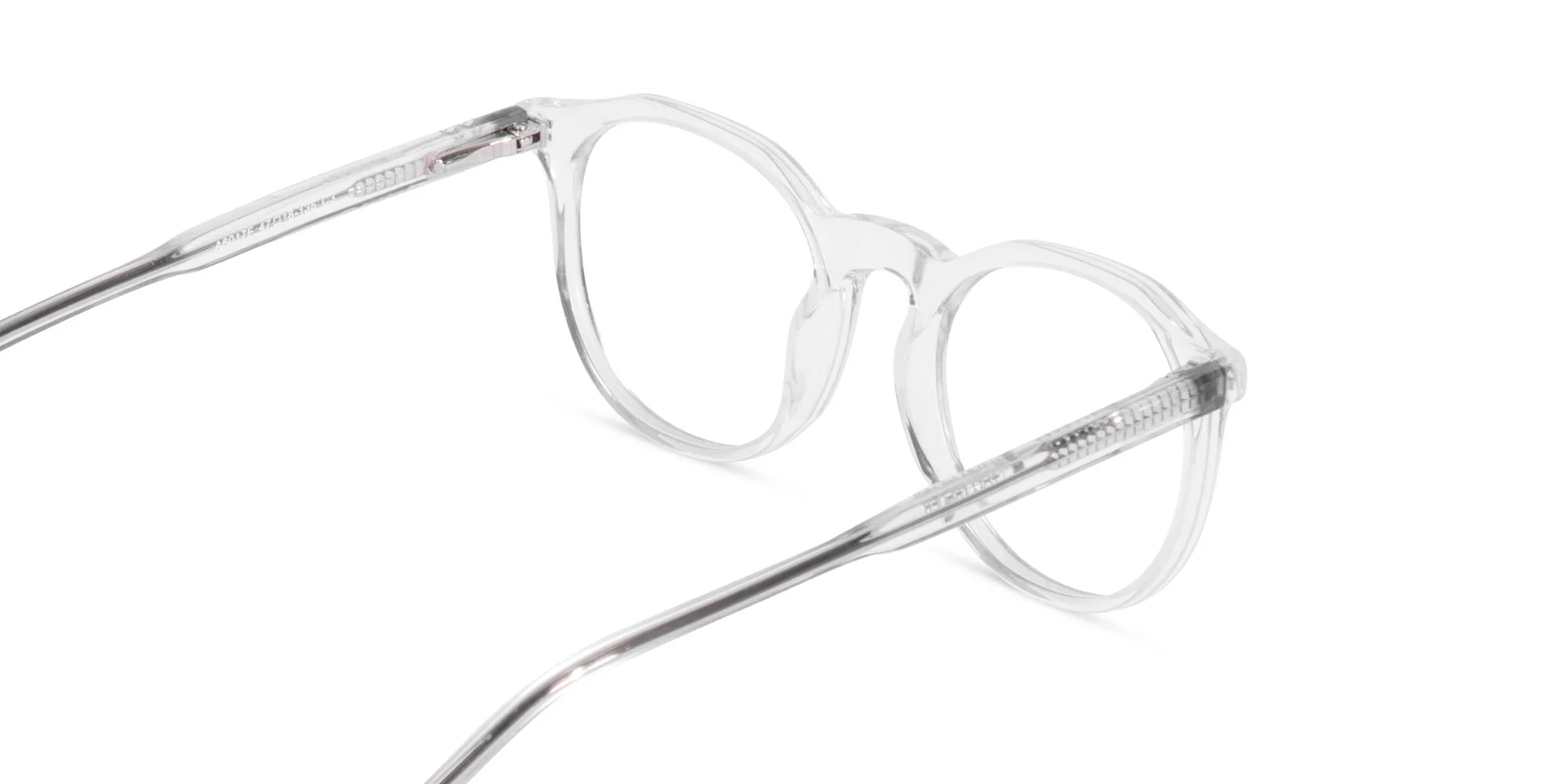 Crystal Clear Round Acetae Spectacles-5