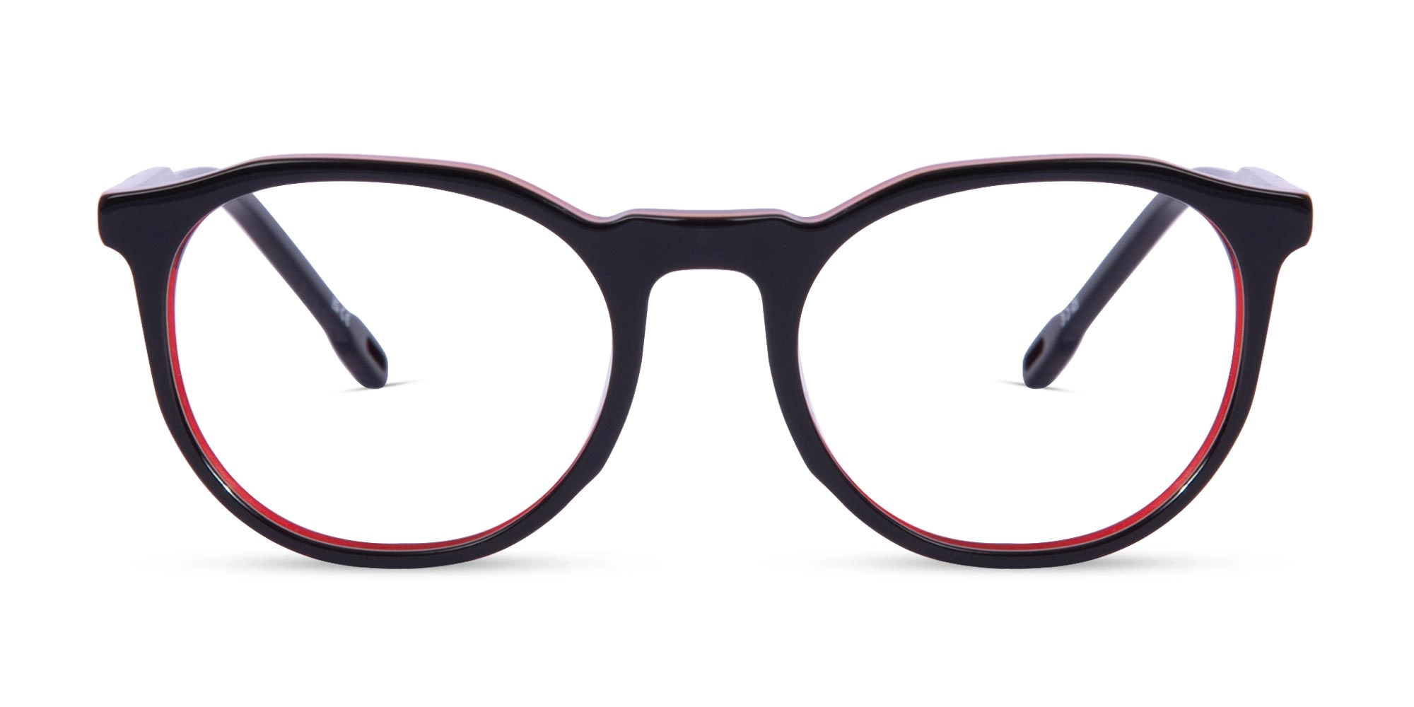 Black Frame Acetate Round Eyeglasses-1 Black Frame Acetate Round Eyeglasses-1