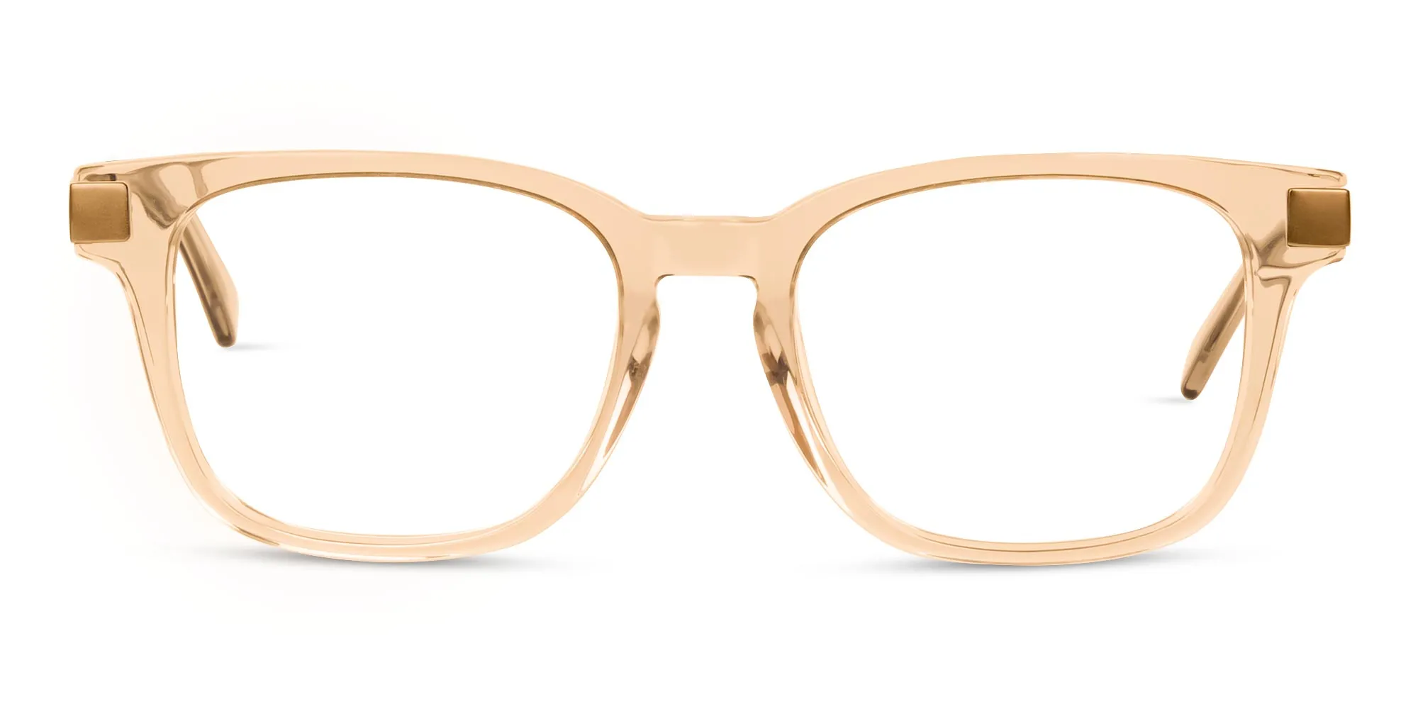 Crystal Nude Square Glasses-2