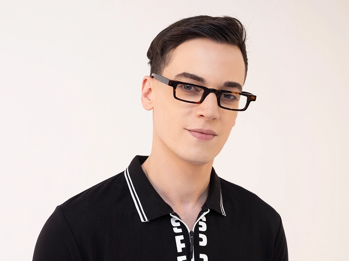 Havana Tortoise Eyeglasses With Spring Hinges 42