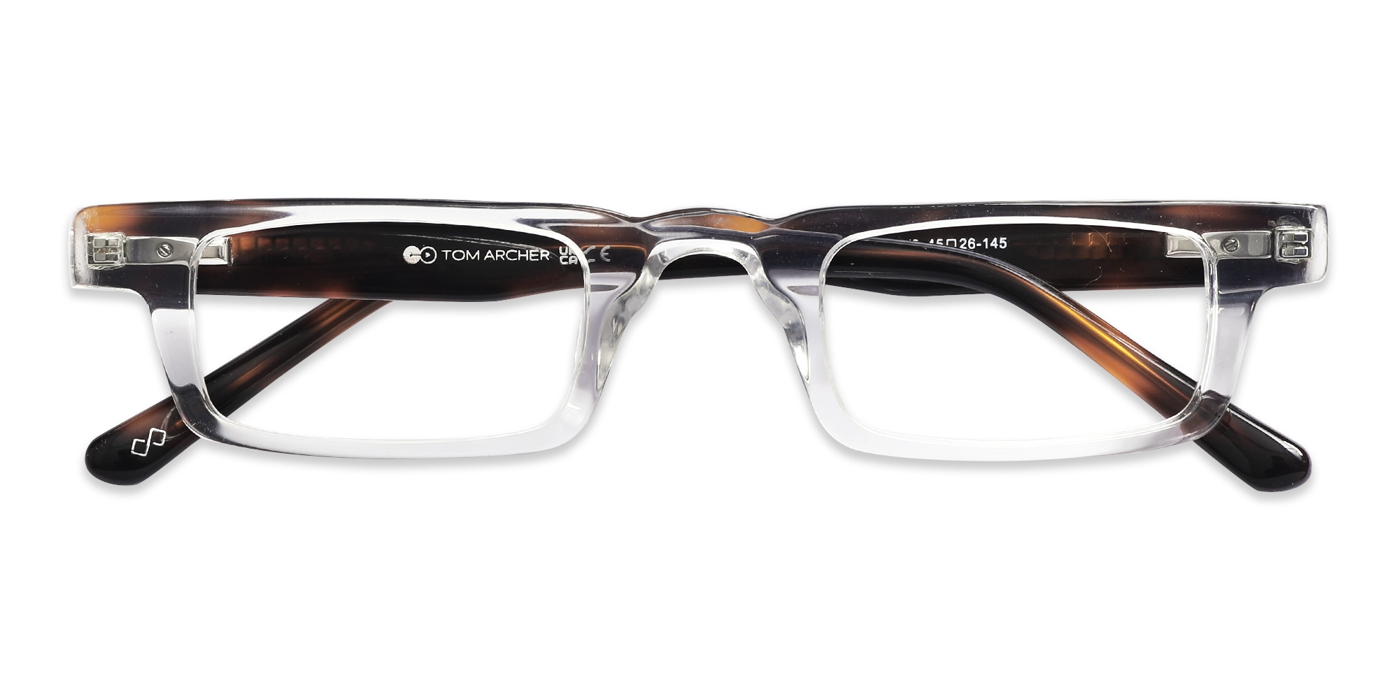 Clear Rectangle Spring Hinge Glasses 6
