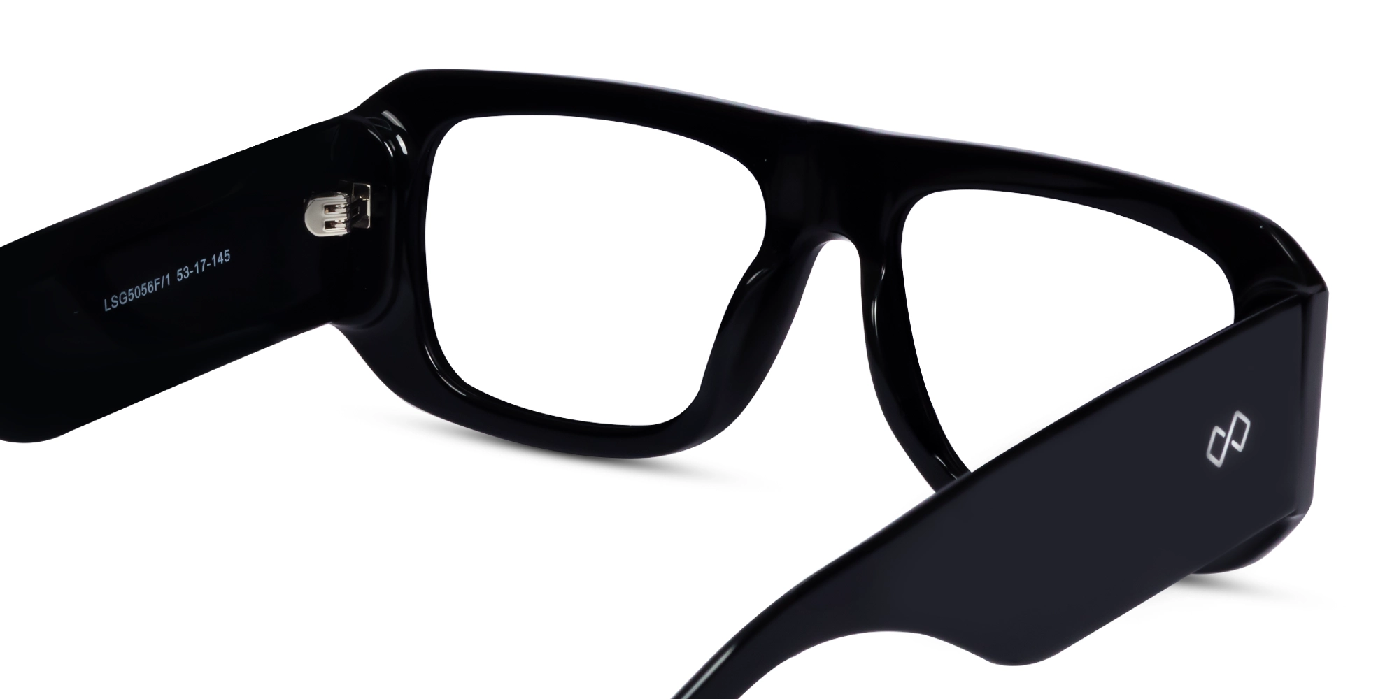 Black Frame Pilot Square Glasses