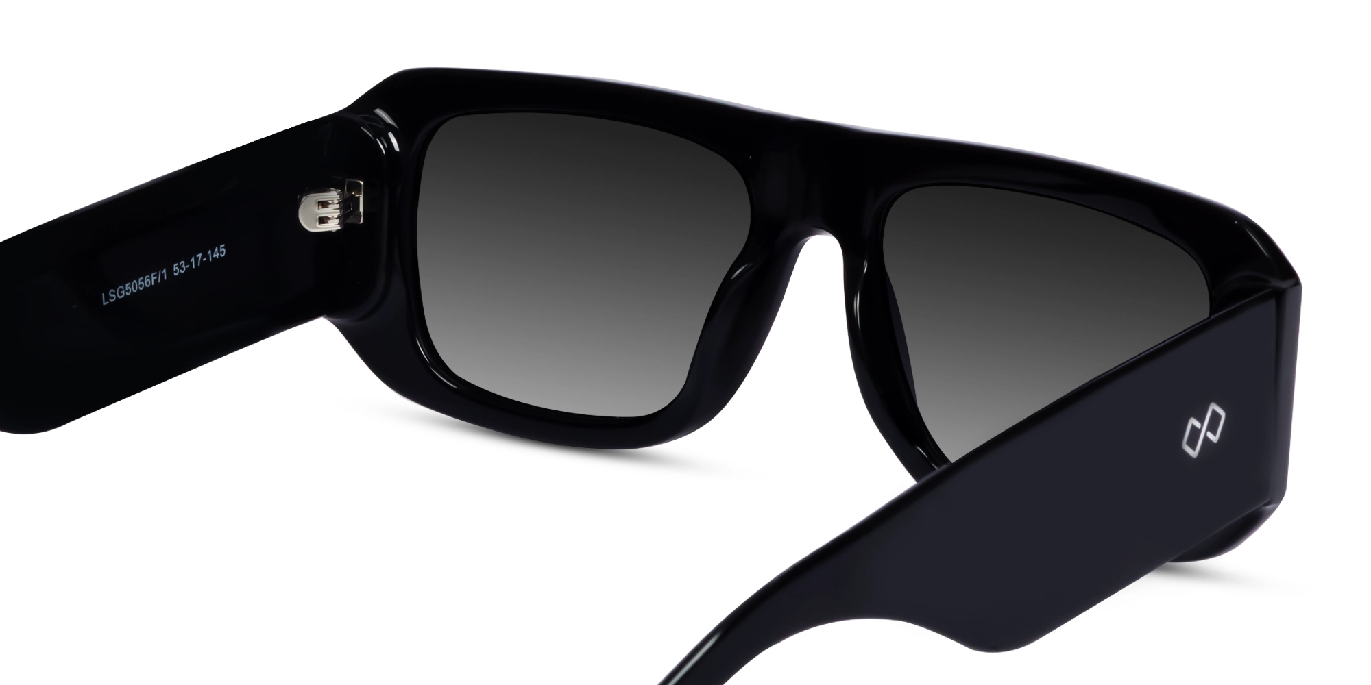 Black Frame With Dark Grey Gradient Sunglasses
