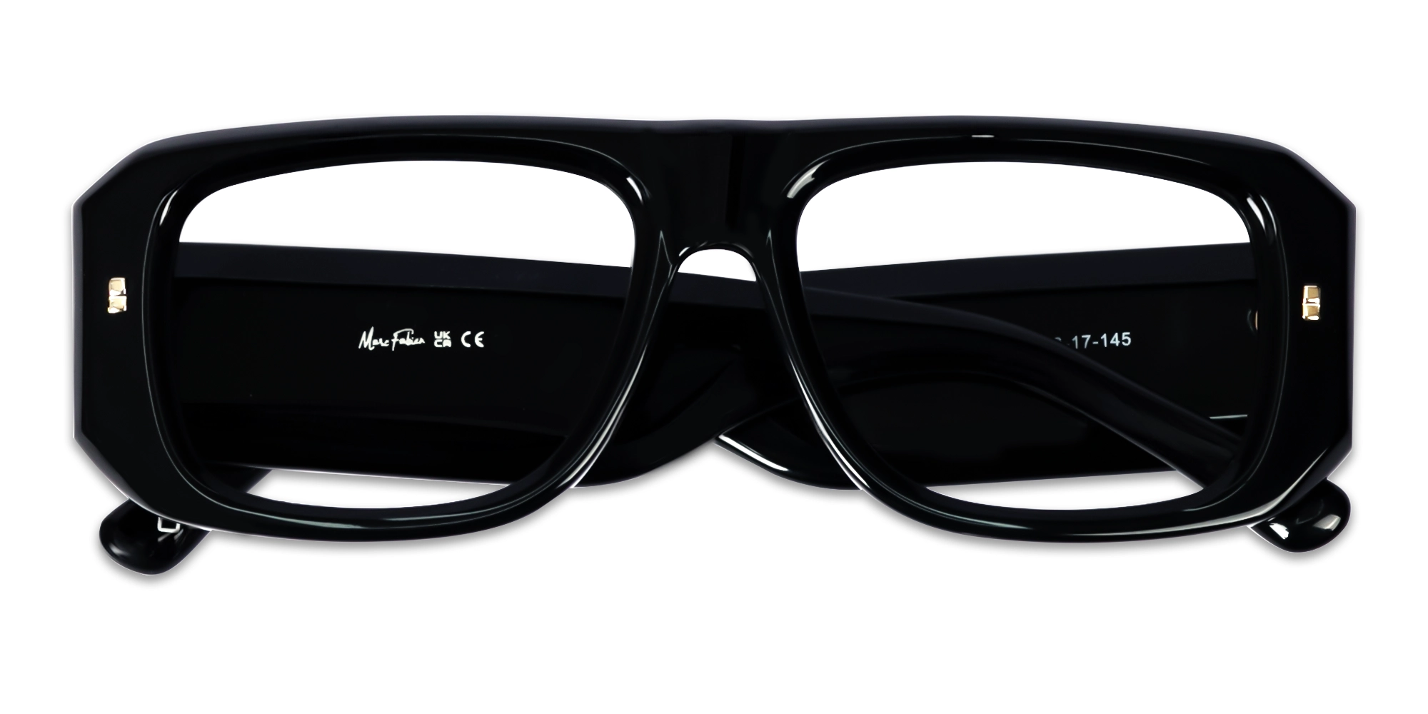 Black Frame Pilot Square Glasses