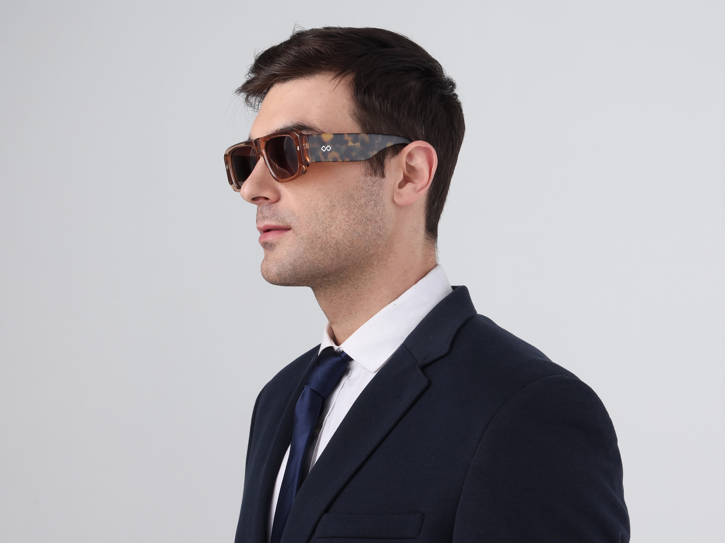 Flat Top Brown Gradient Tint Sunglasses