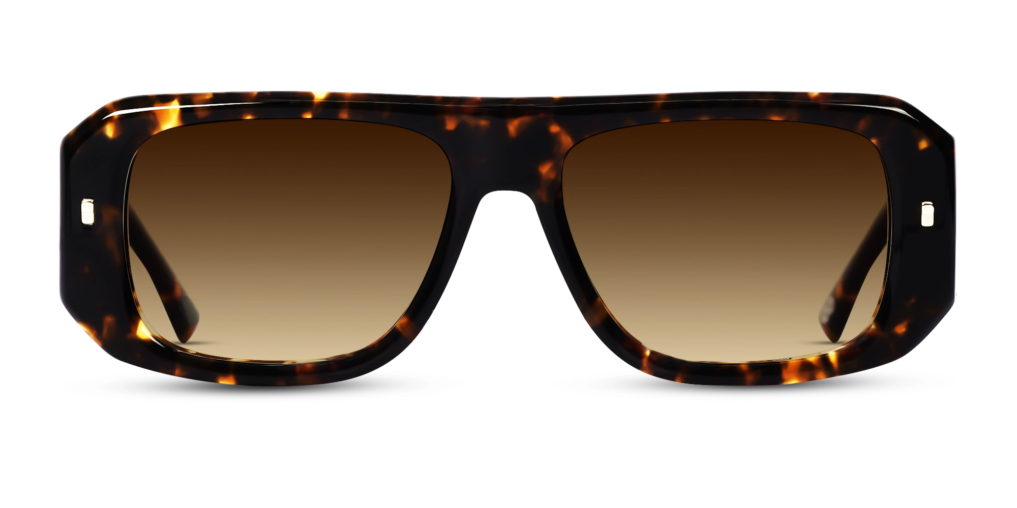 Pilot Dark Brown Gradient Tint Sunglasses