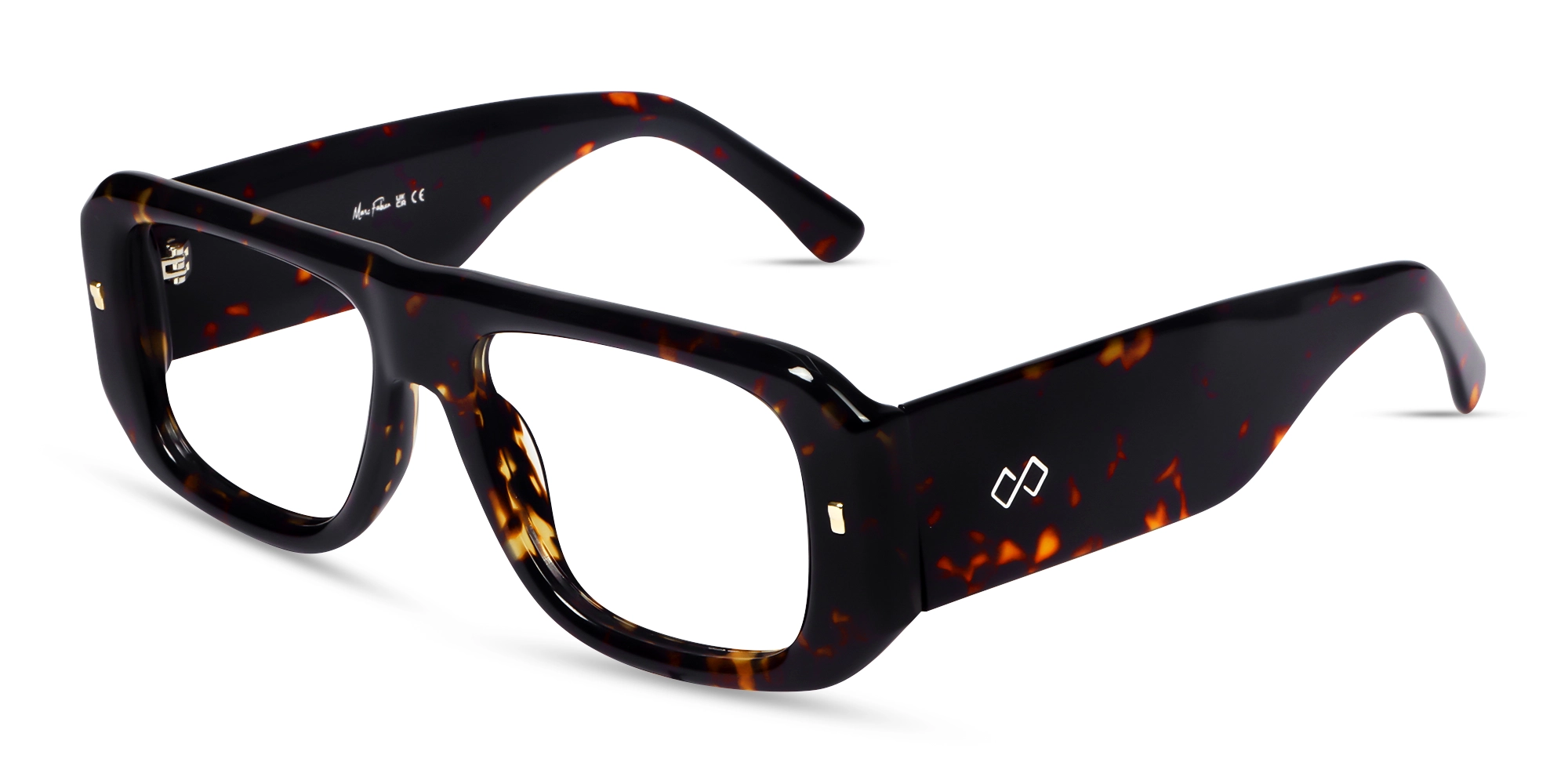 Tortoise Acetate Pilot Square Glasses