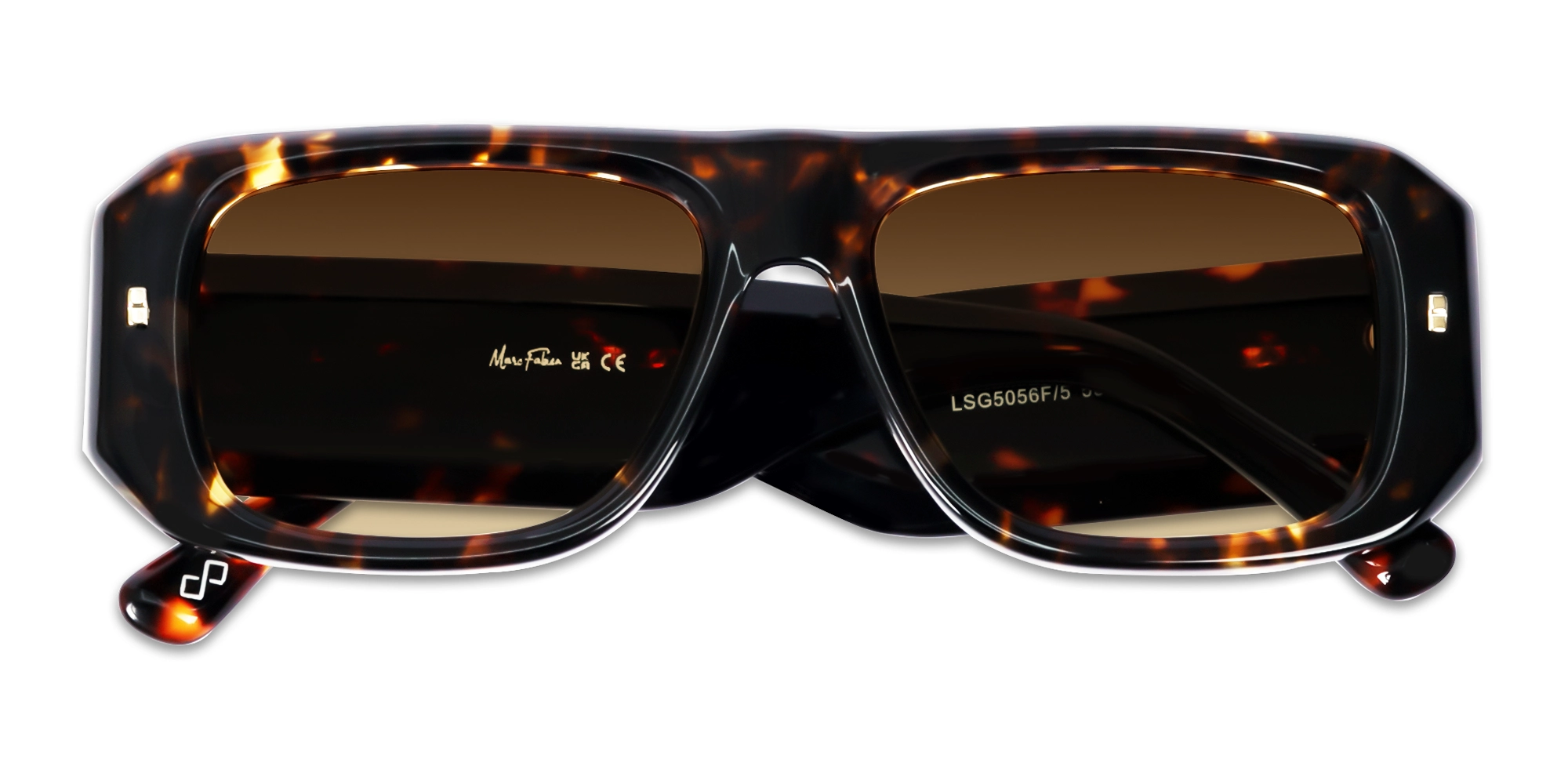 Pilot Dark Brown Gradient Tint Sunglasses