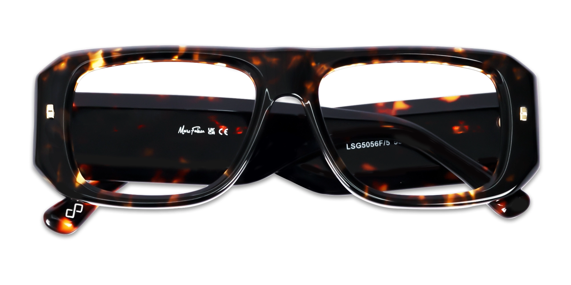 Tortoise Acetate Pilot Square Glasses